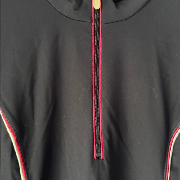 Boston Proper Medium Stripe Sport Zip Dress Preppy Sporty Athleisure Navy Blue - Picture 3 of 9